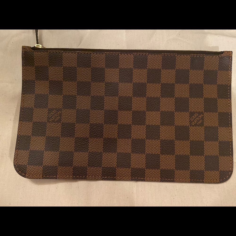 Louis Vuitton Damier Ebene Zip Clutch